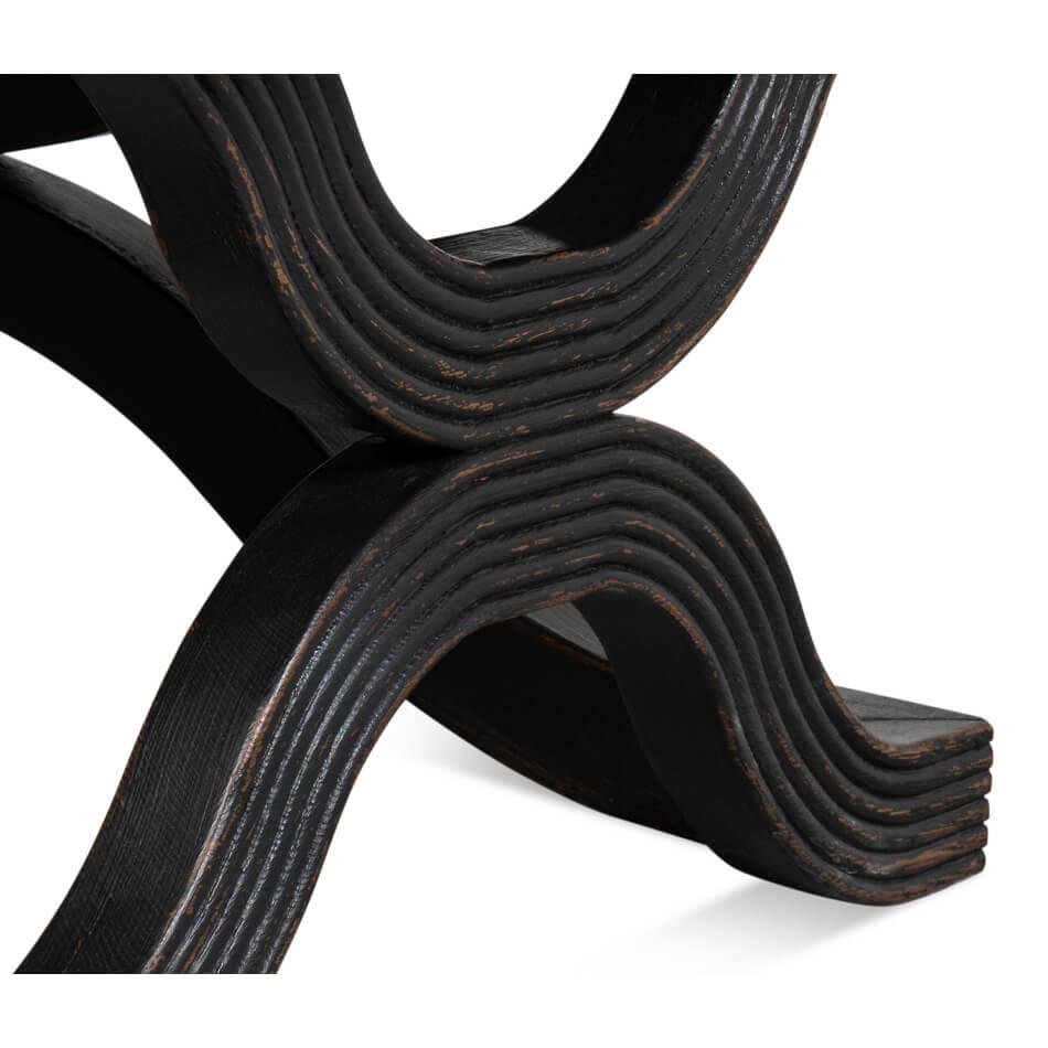Table basse Tidal Flow noire antique en vente 3