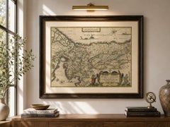 Antique Blaeu Holy Land Map – Terra Sancta Palestina, 1629