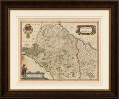 Antique Blaeu Map of Gâtinais & Sénonais France, c. 1642 Hand Color