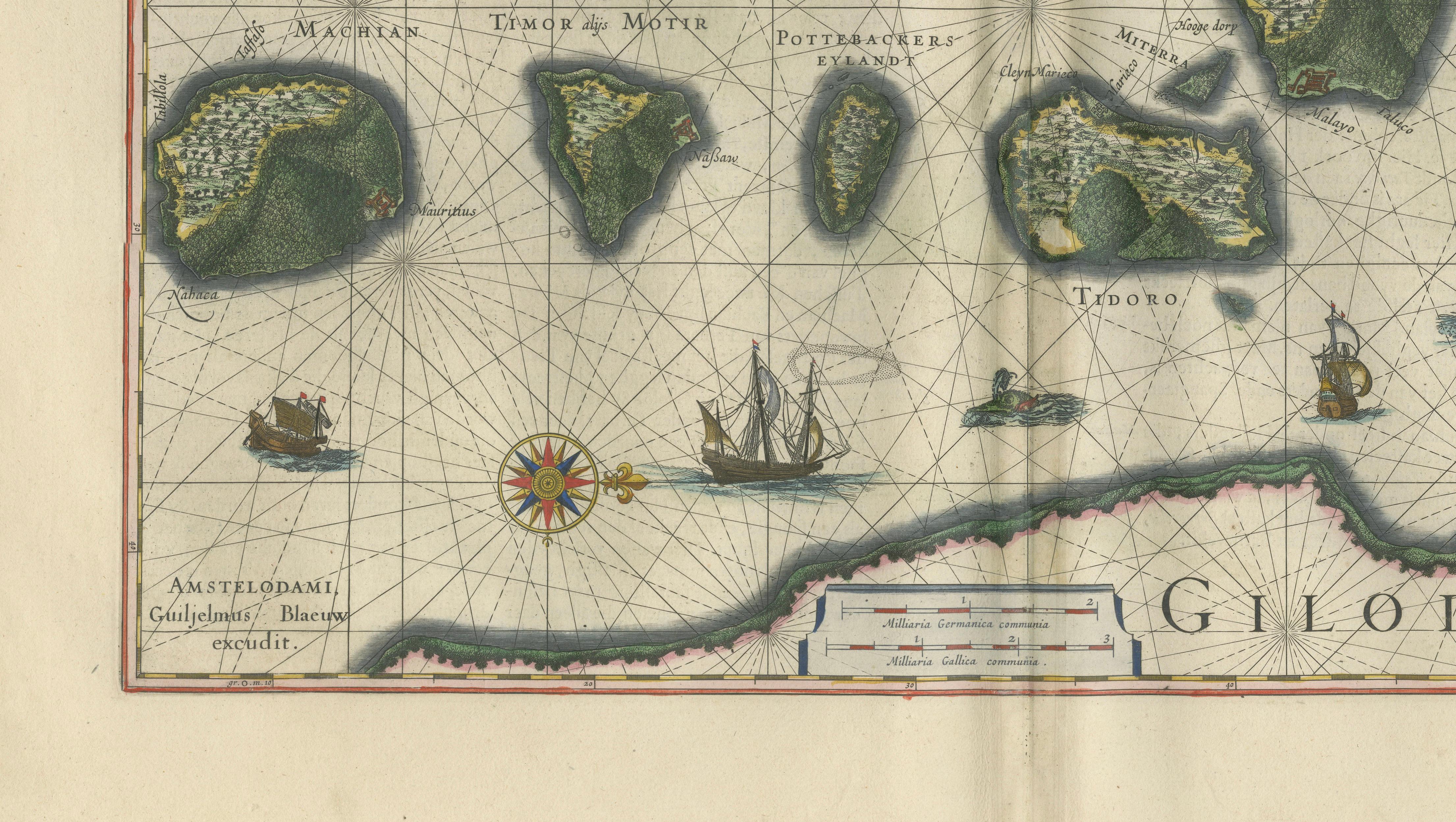Antique Blaeu Maps, Indonesia & Moluccas – VOC Era, c.1642