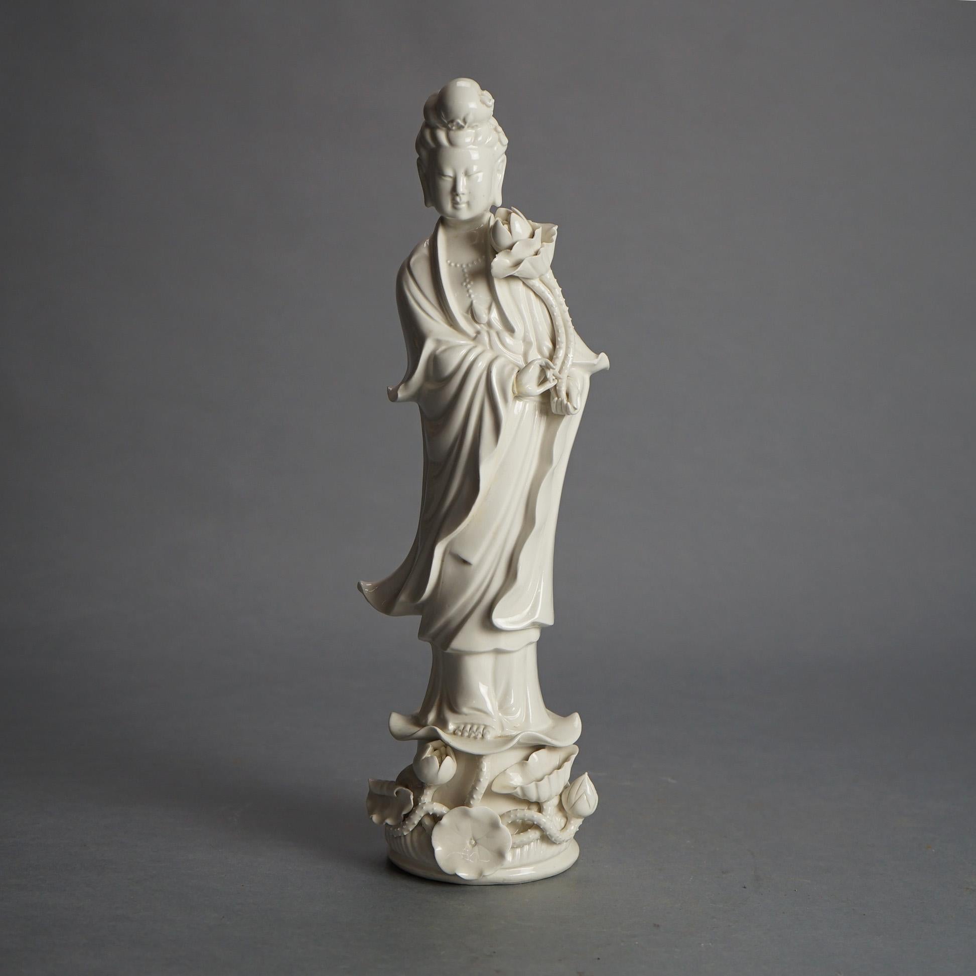 Antique Blanc De Chine Porcelain Shiva/Buddha Figure C1920

Measures - 14.5