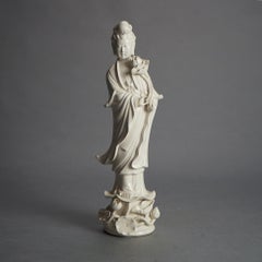 Antique Blanc De Chine Porcelain Shiva/Buddha Figure C1920
