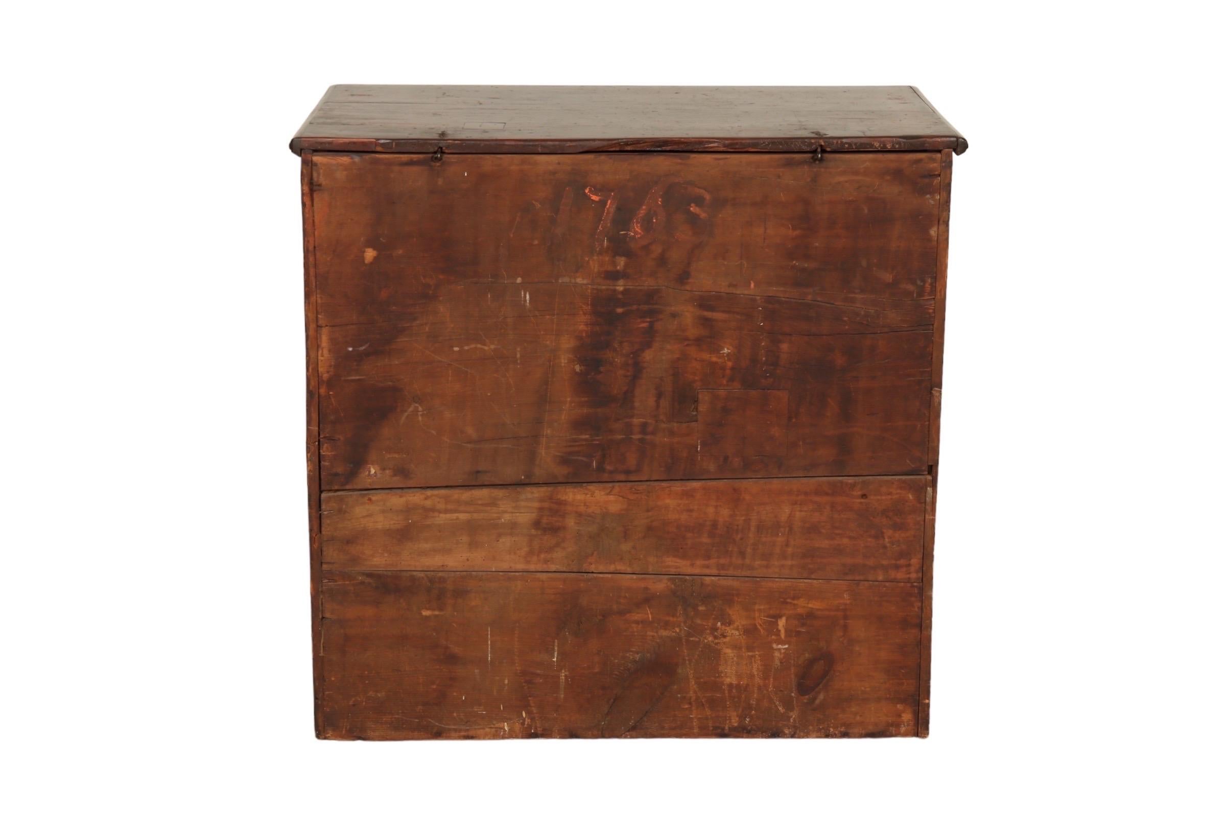 Wood Antique Blanket Chest For Sale