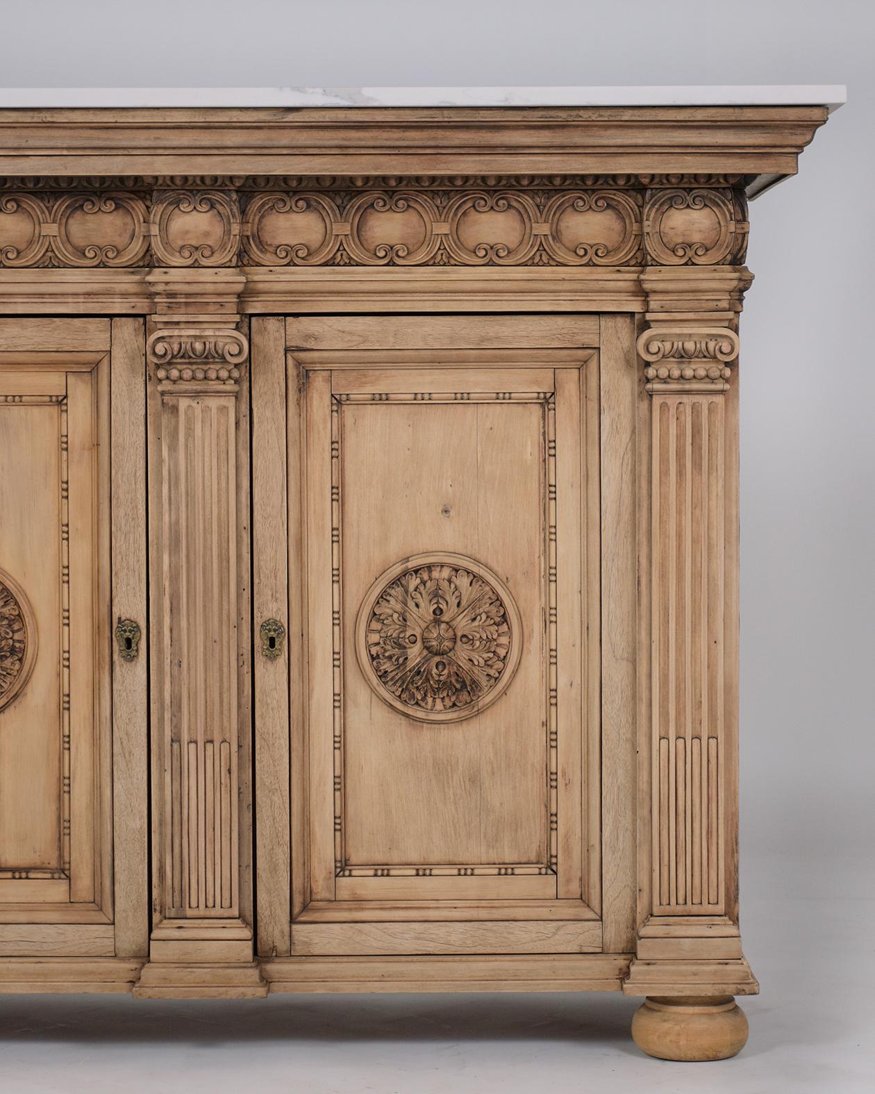 Baroque Antique Bleached Cabinet