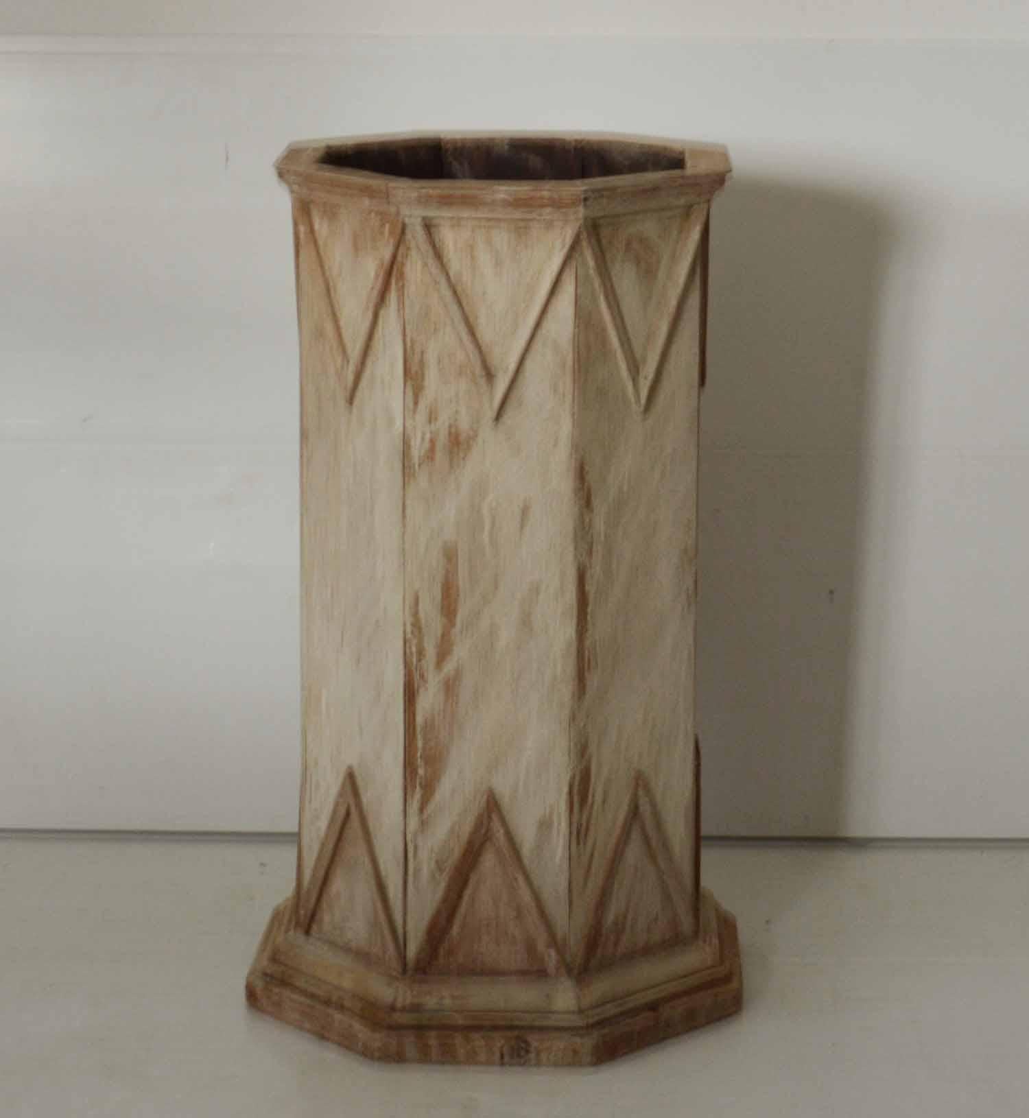 Antique Bleached Teak Umbrella Stand, English, circa 1900 In Good Condition In St Annes, Lancashire