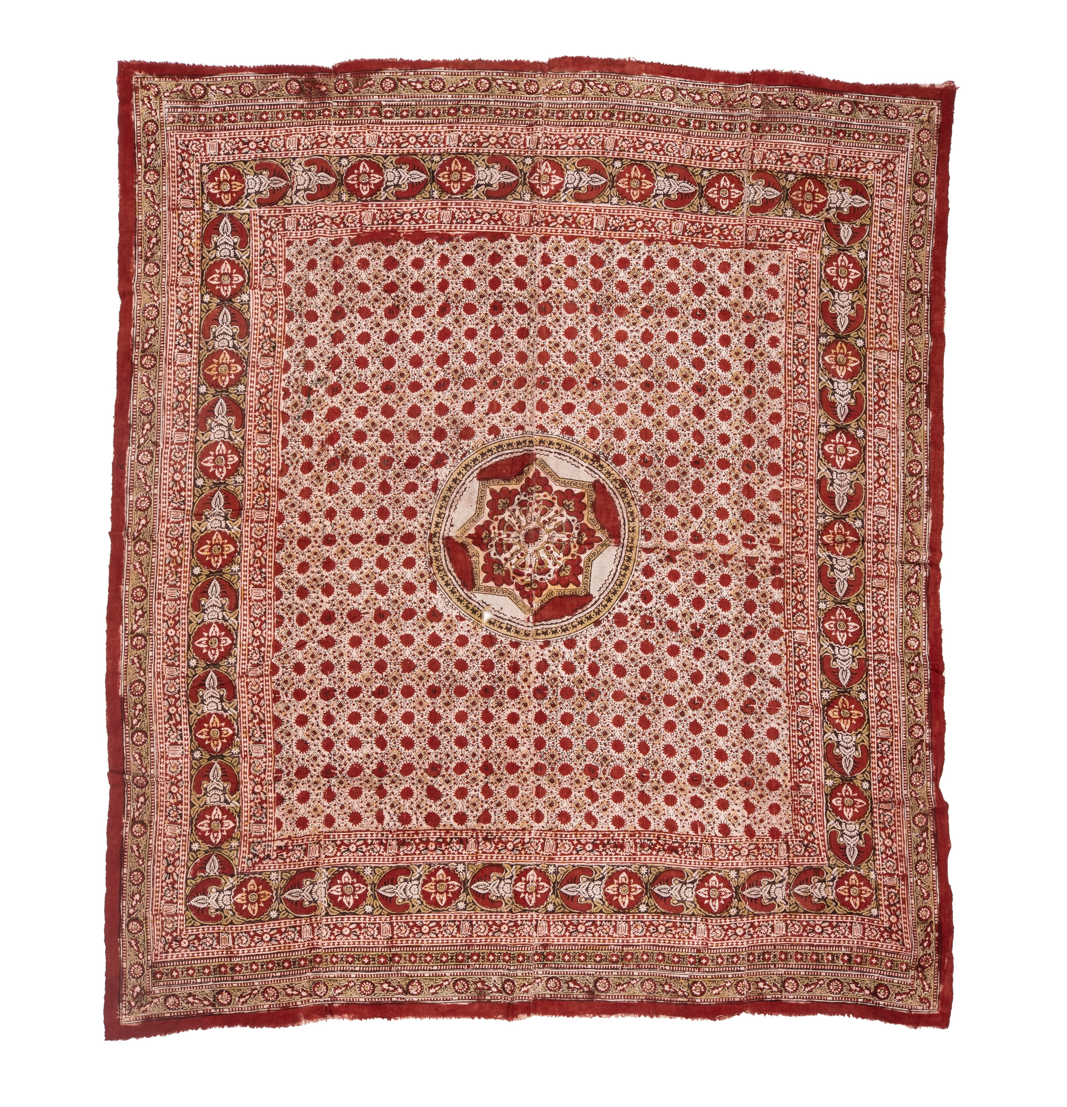 
These quilt tops are supposed to be from Tashkent of Uzbekistan and mostly used for the purpose along with as lining for a group of chapans from the area. 
This is for sure is a product of folk art , and they look like some of the Indian block