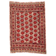 Antique Block Printed Quilt Top, Uzbekistan, Early 20th C.