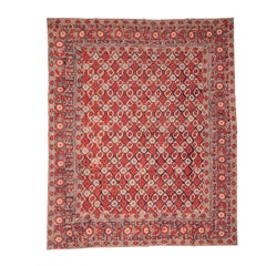 Antique Block Printed Quilt Top, Uzbekistan, Early 20th C.