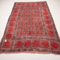 Antique Block Printed Quilt Top, Uzbekistan, Early 20th C.