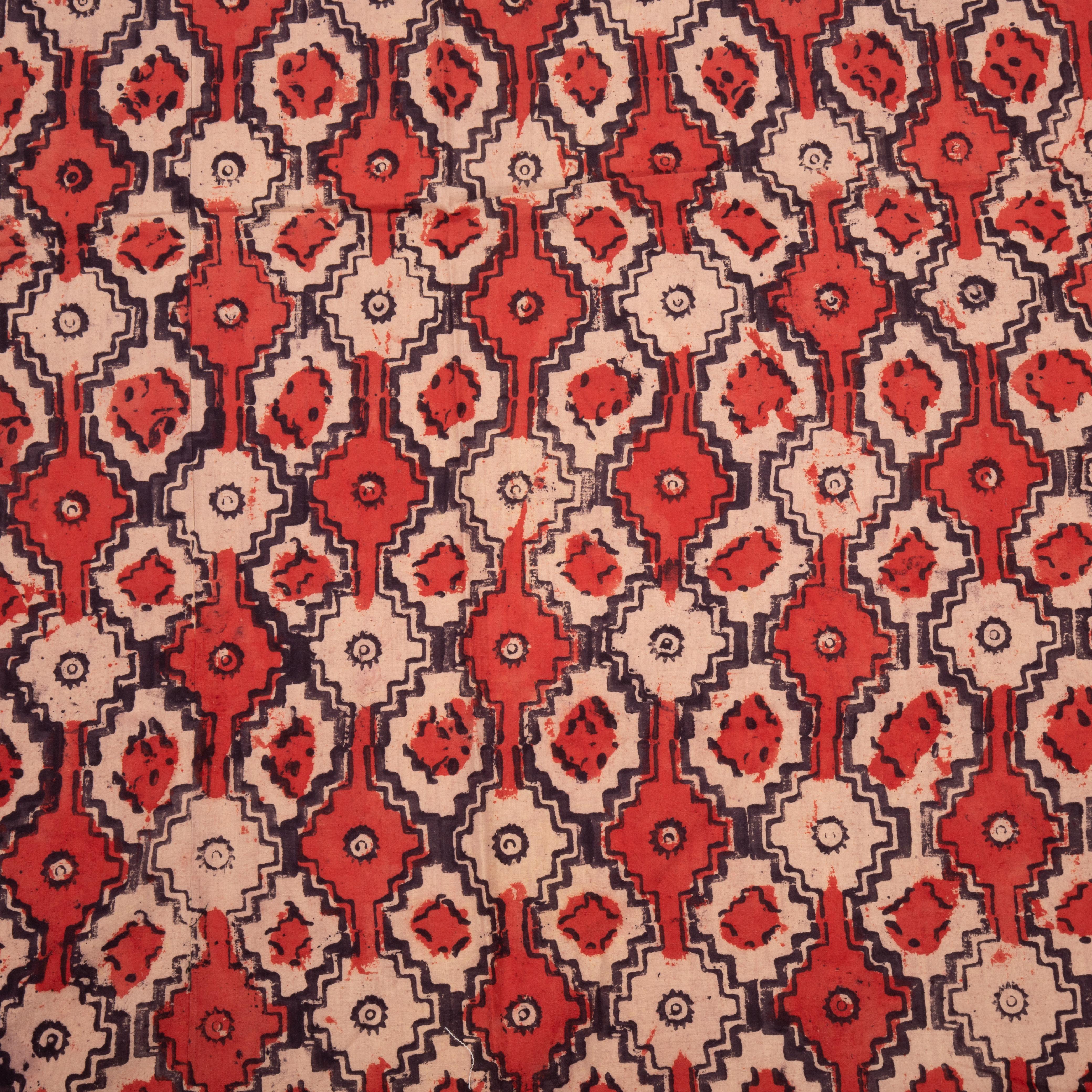 Coton Haut court imprimé ancien, Ouzbékistan, début du 20e siècle en vente
