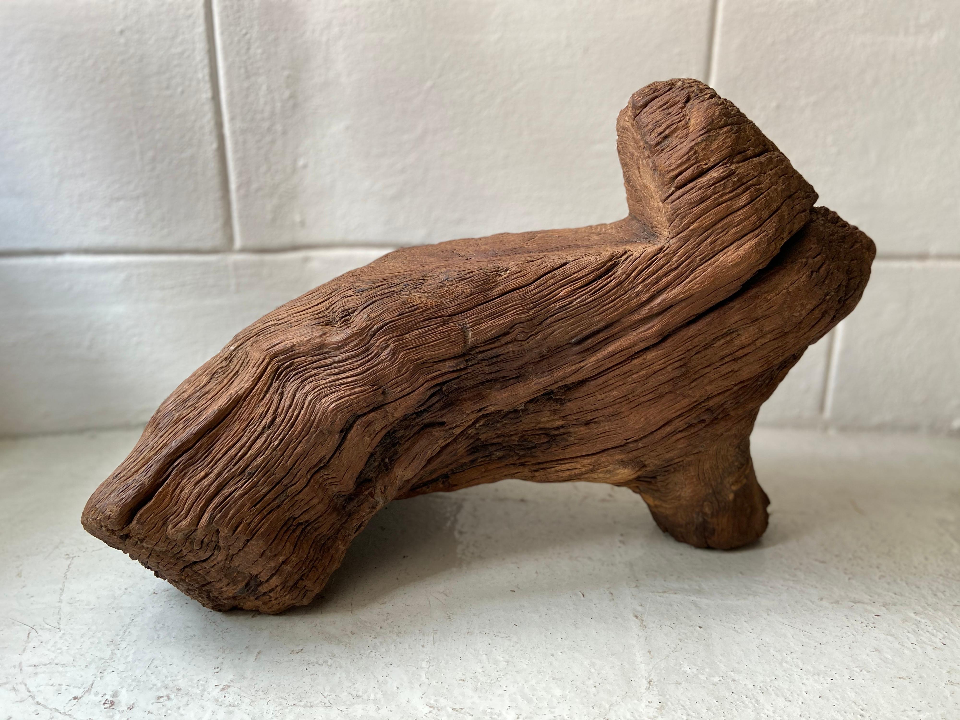Antique Block Stool from Mexico 4