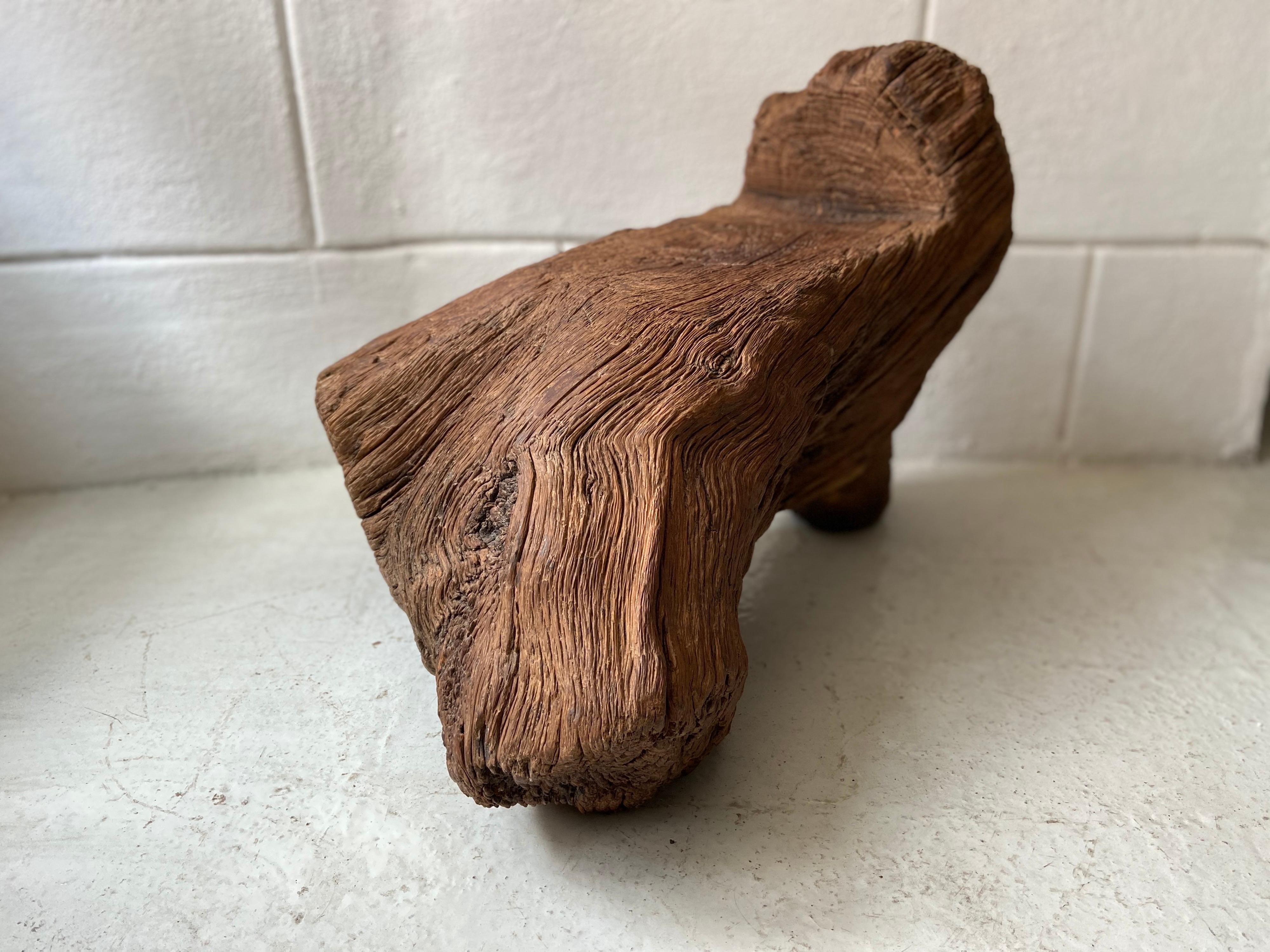 Antique Block Stool from Mexico 5