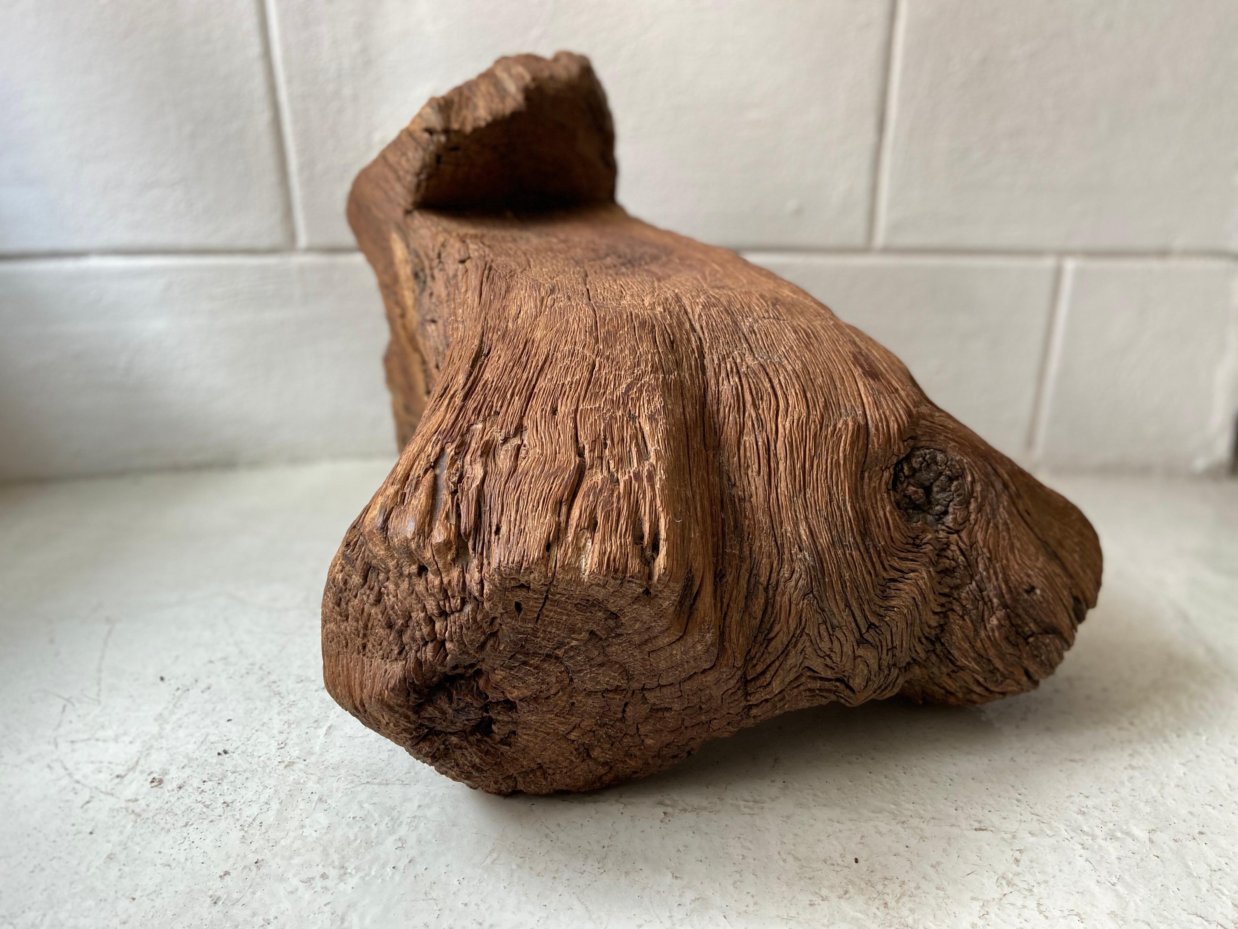 Antique Block Stool from Mexico 7