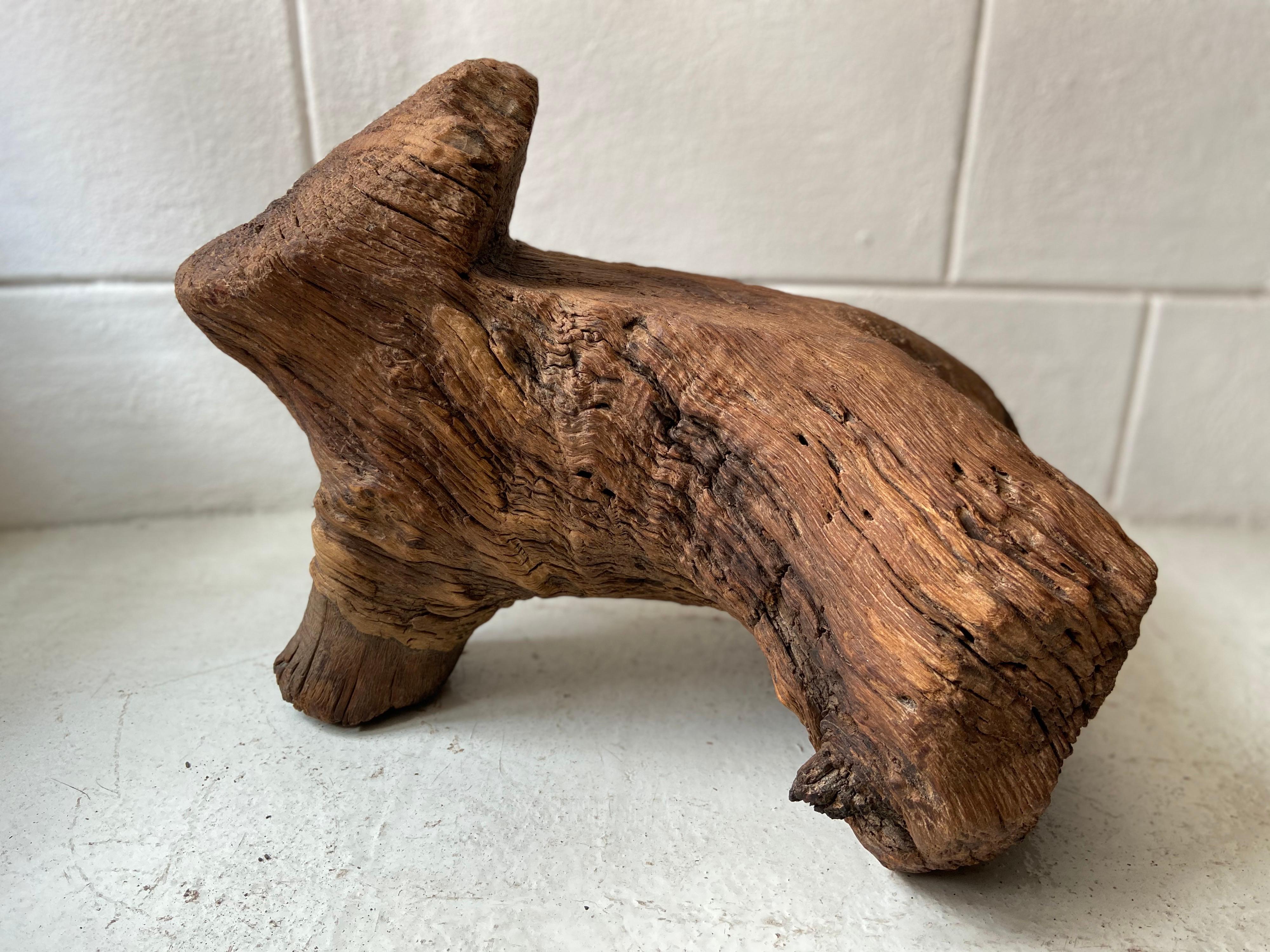Antique Block Stool from Mexico 8