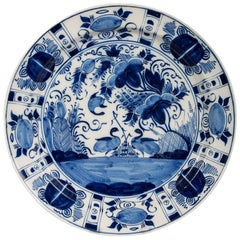 Antique Blue and White Delft Charger