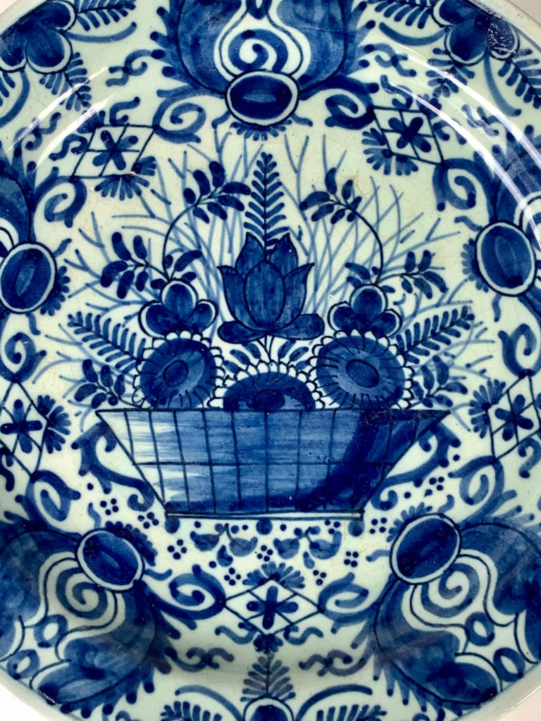 Dutch Tableware Antique Blue and White Dutch Delft Dish, 18th Century, Made c-1770 For ...
