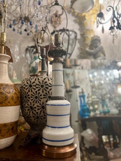 Antique Blue and White Porcelain Lamp
