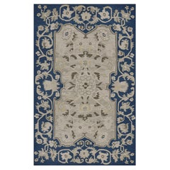 Tapis Bessarabie bleu ancien de Roumanie