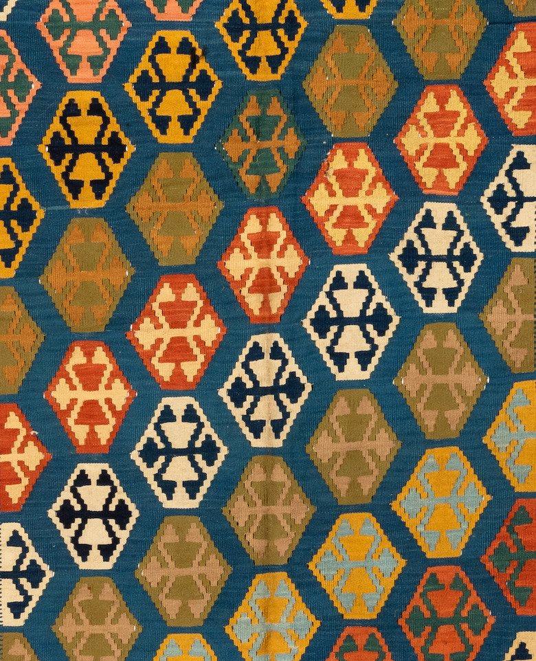 Kilim, a word of Turkish origin, denotes a pile less textile of many uses produced by one of several flat-weaving techniques that have a common or closely related heritage and are practiced in the geographical area that includes parts of Turkey