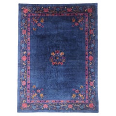 Antique Blue Chinese Peking Rug
