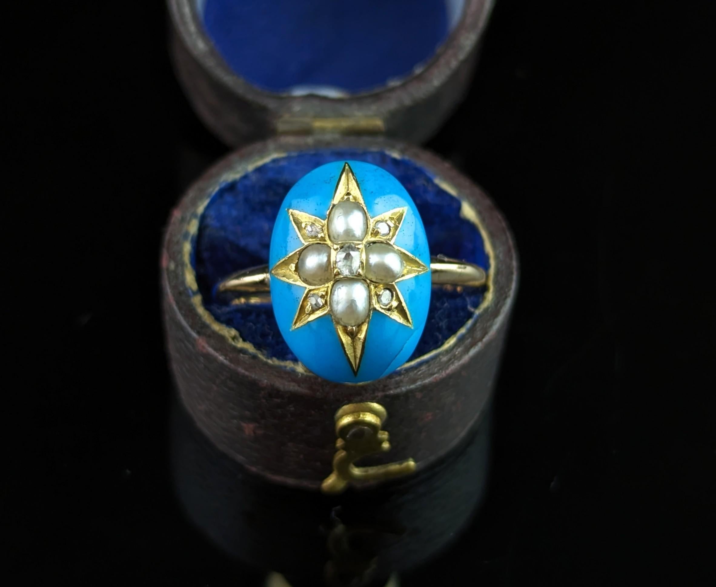 antique enamel ring