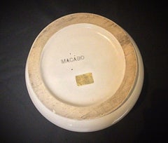 Antique Blue Floral Faience Funeral Urn - Macabo Design, 20th Century - 2Y20