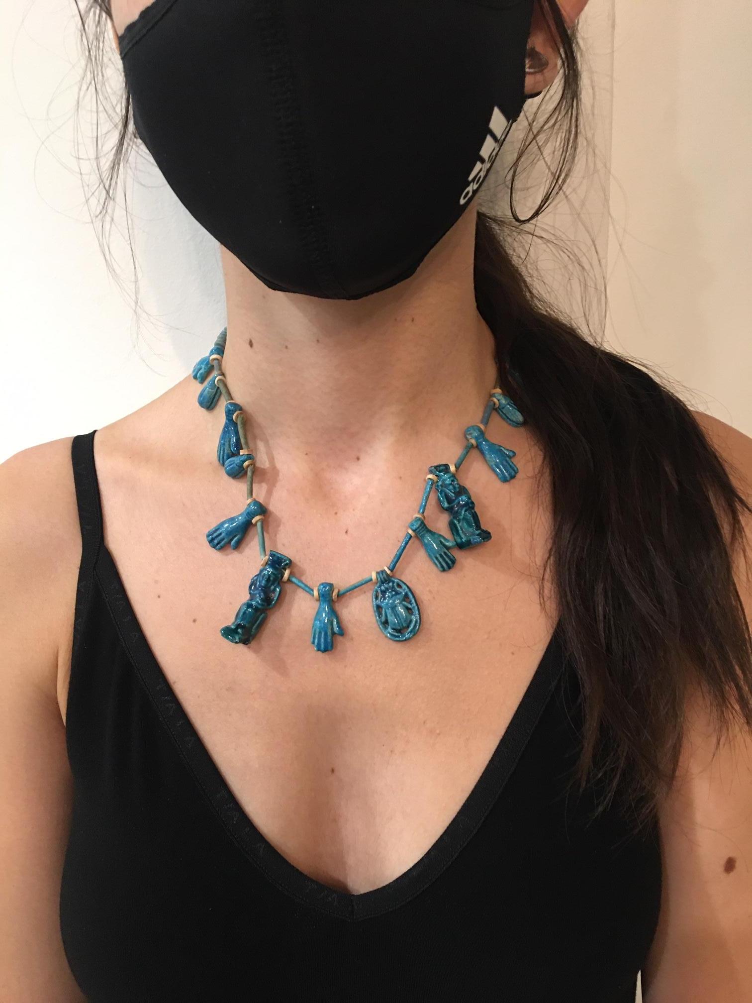 blue amulet necklace