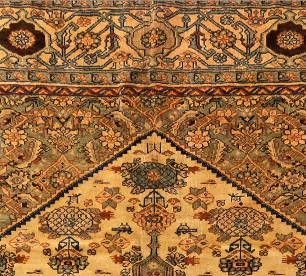mustard persian rug