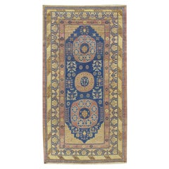 Antique Blue Khotan Rug 5'11 x 11'5