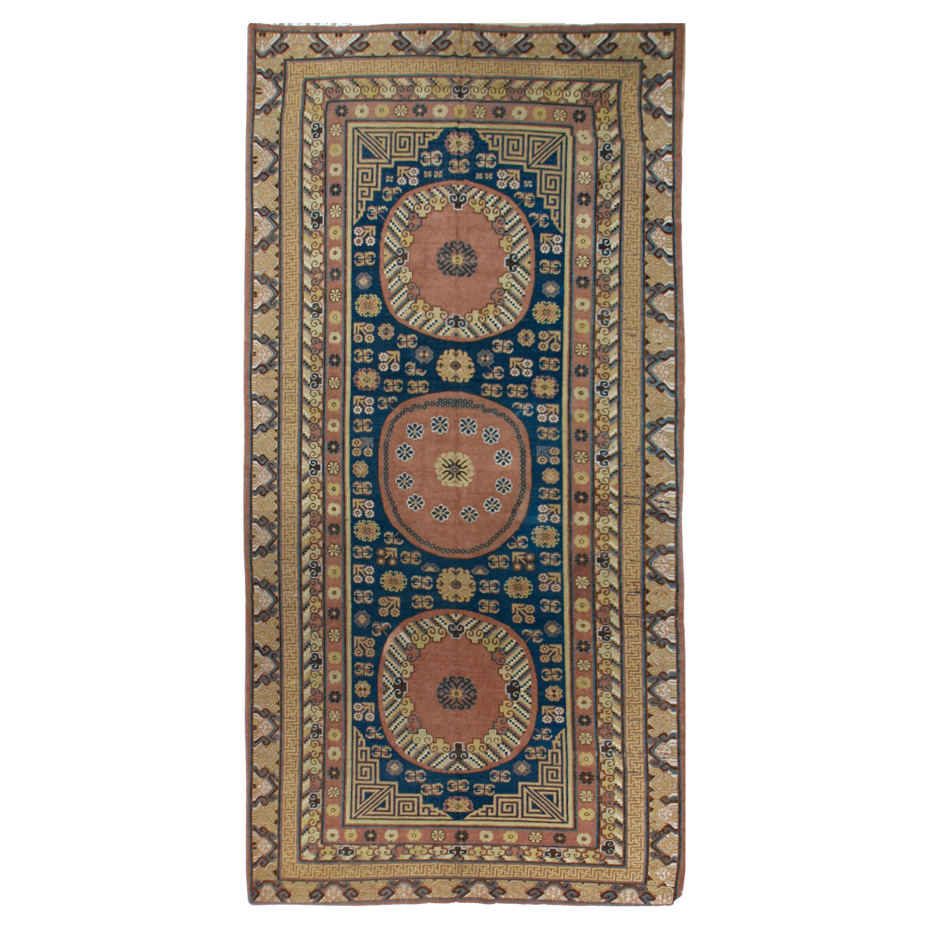 Antique Blue Khotan - Samarkand Rug