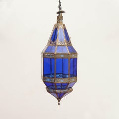 Antique Blue Moroccan Lanterns