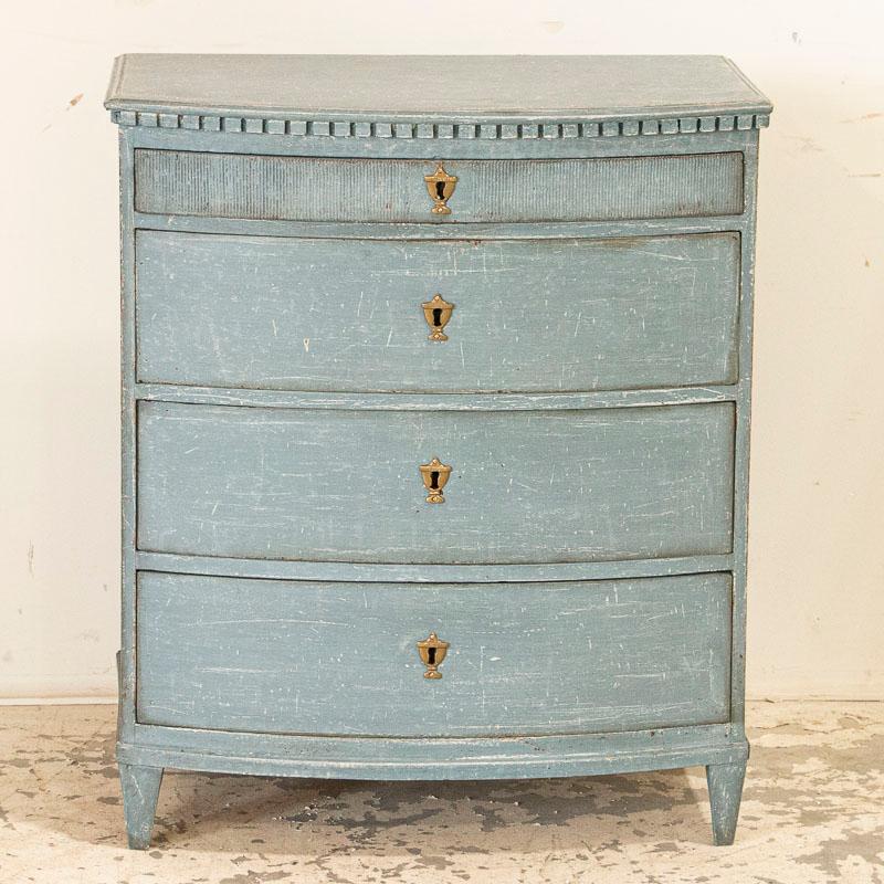 antique blue chest of drawers