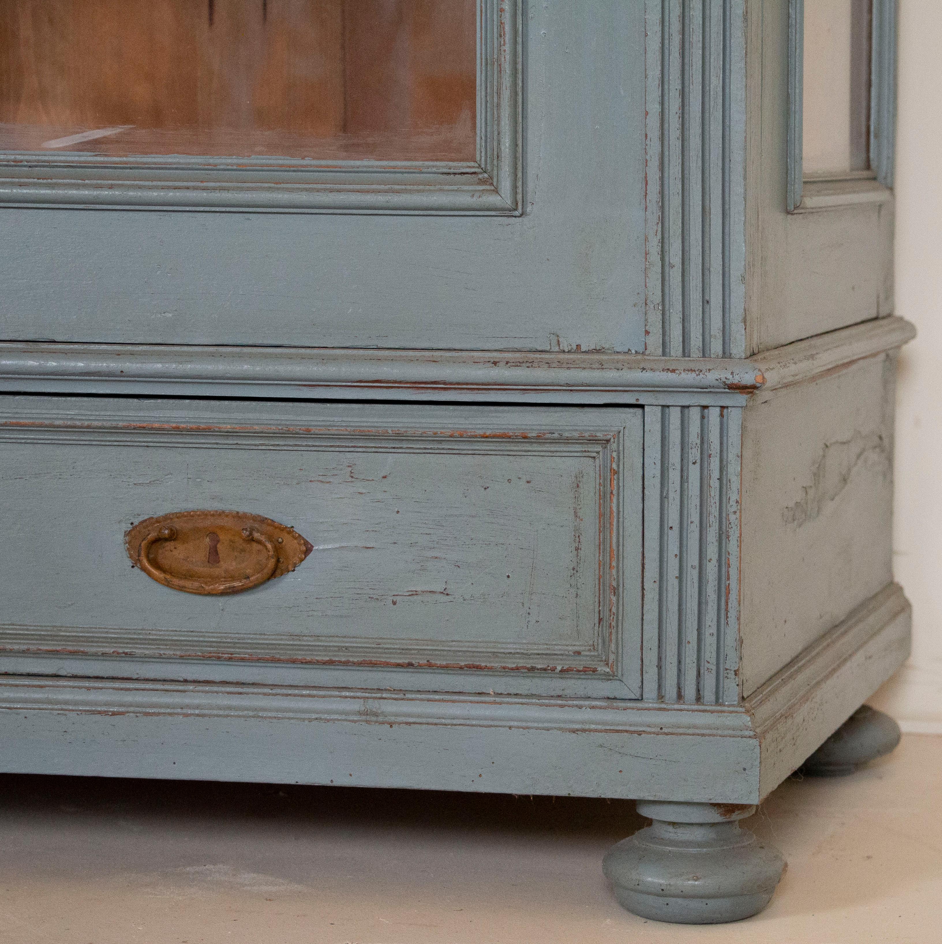 antique glass door cabinet