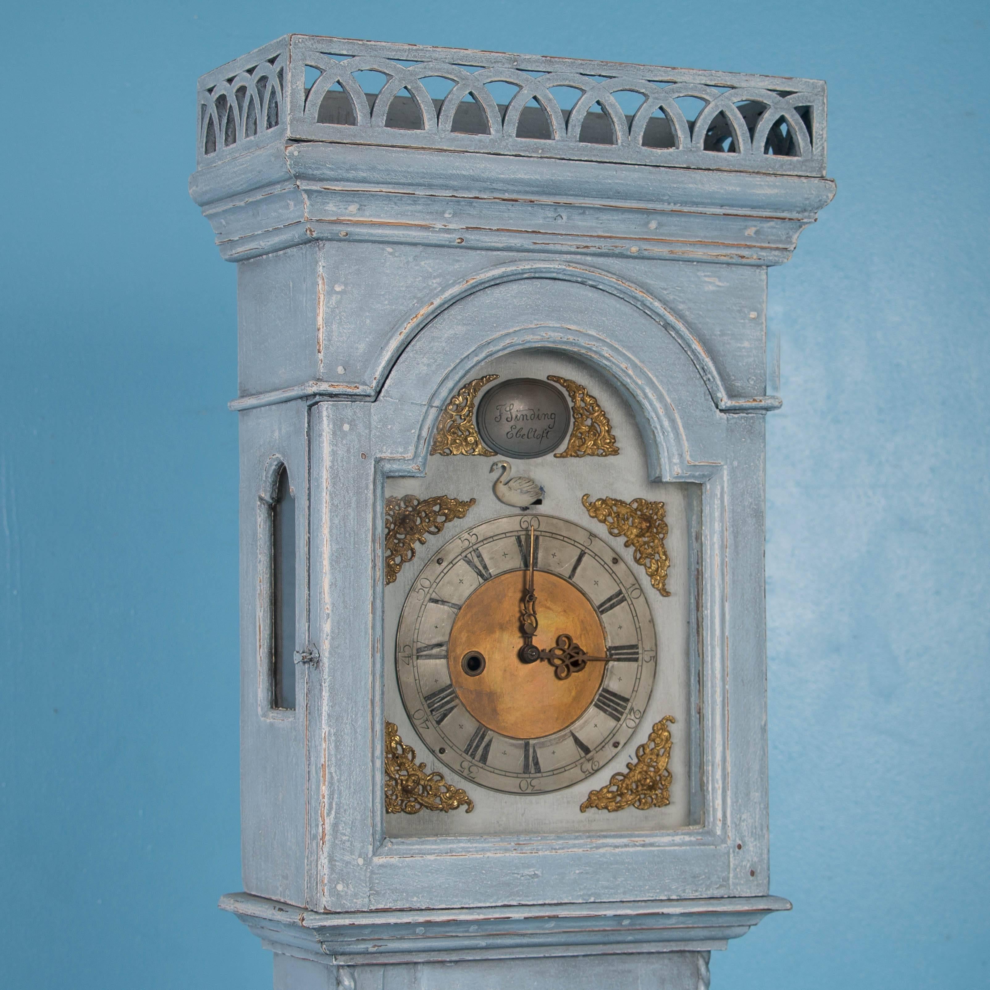 painted grandfather clocks