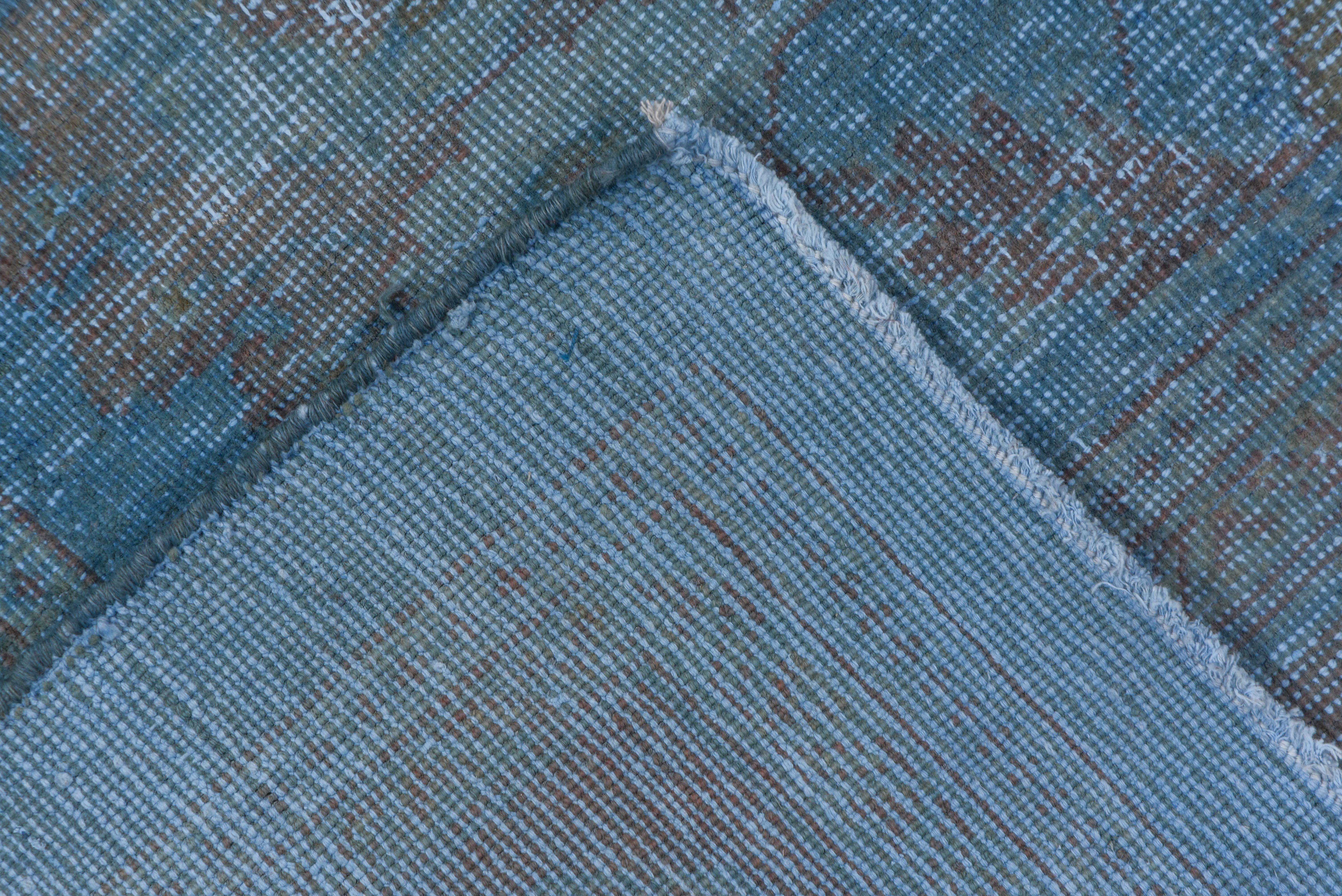 Tribal Antique Blue Persian Mahal Carpet For Sale