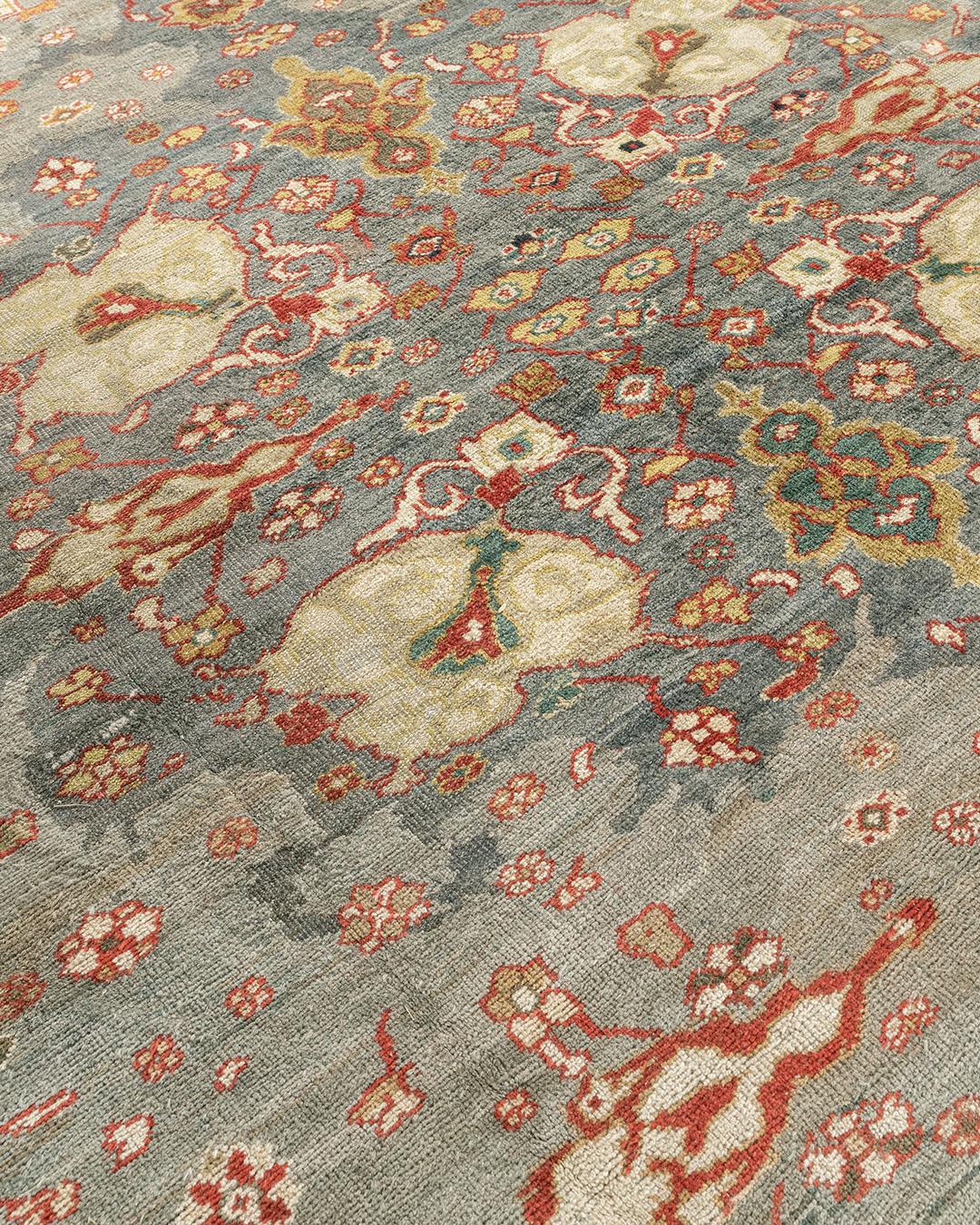 Antiker blauer persischer Sultanabad Rugs   11'4 x 17'9 im Angebot 4