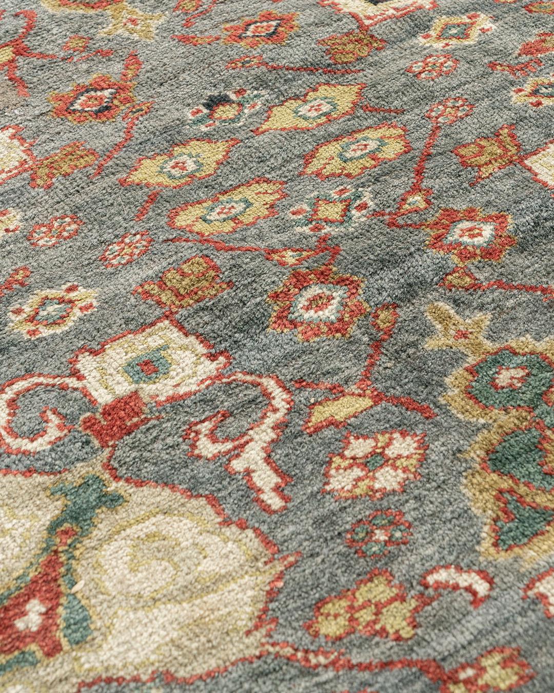 Antiker blauer persischer Sultanabad Rugs   11'4 x 17'9 im Angebot 5
