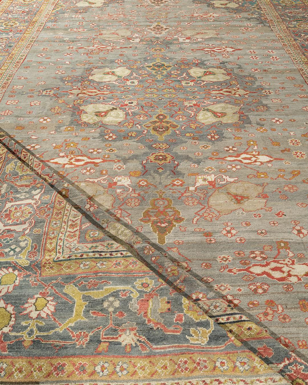 Antiker blauer persischer Sultanabad Rugs   11'4 x 17'9 im Angebot 6