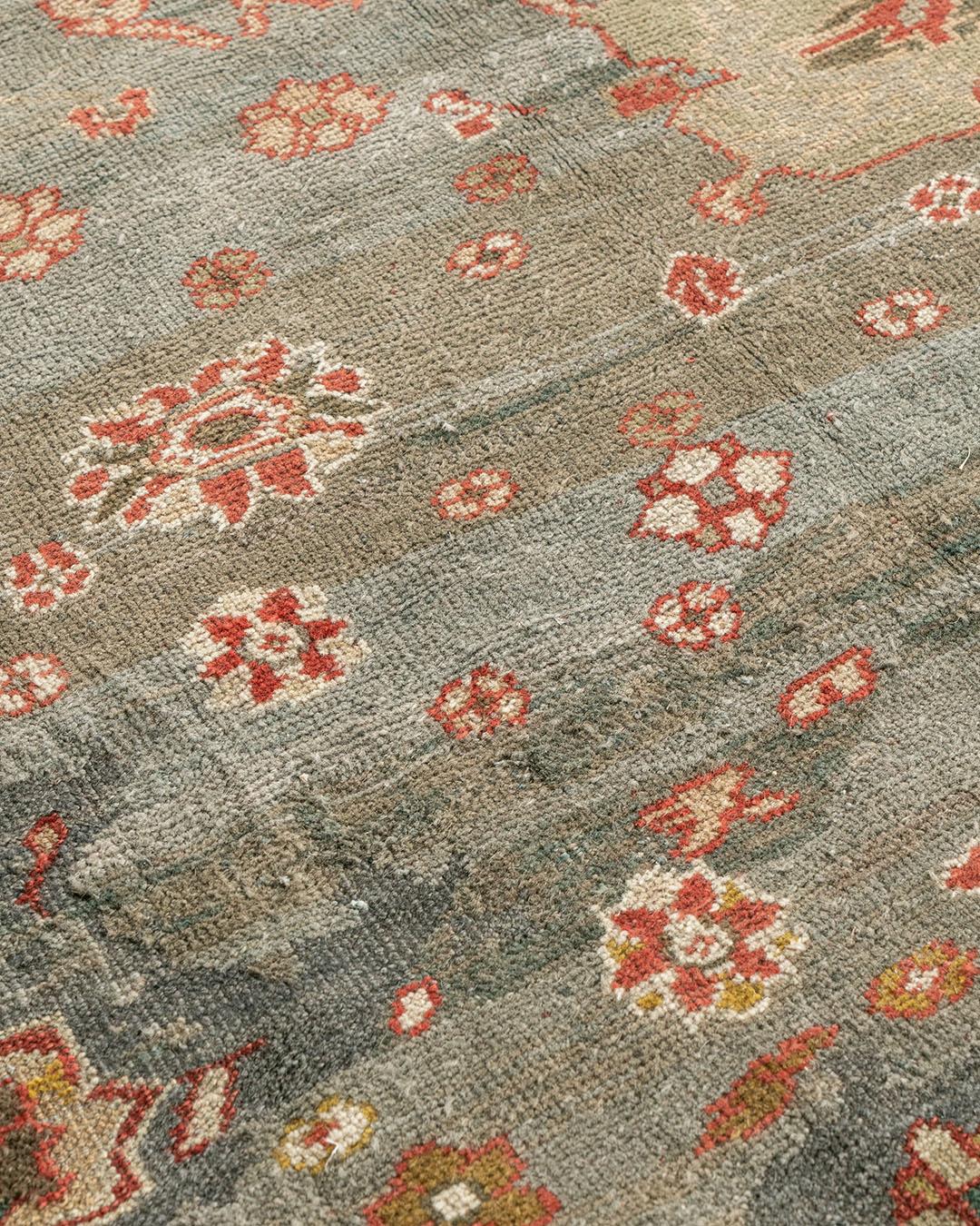 Antiker blauer persischer Sultanabad Rugs   11'4 x 17'9 im Angebot 2