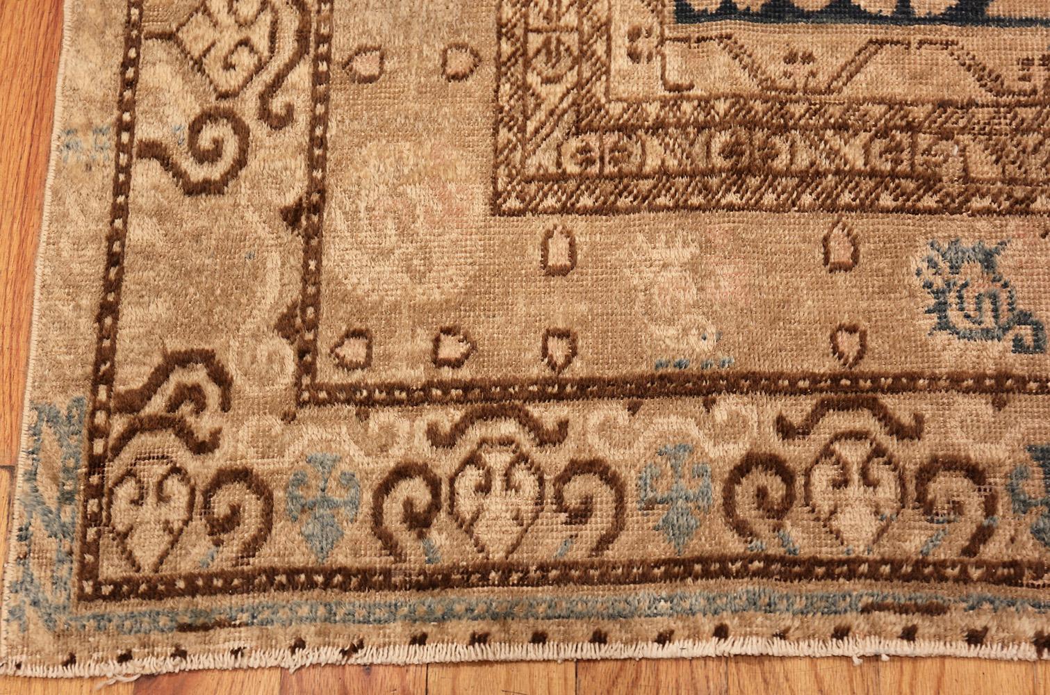 Hand-Knotted Antique Blue Pomegranate Khotan Rug. Size: 5 ft 7 in x 10 ft 6 in