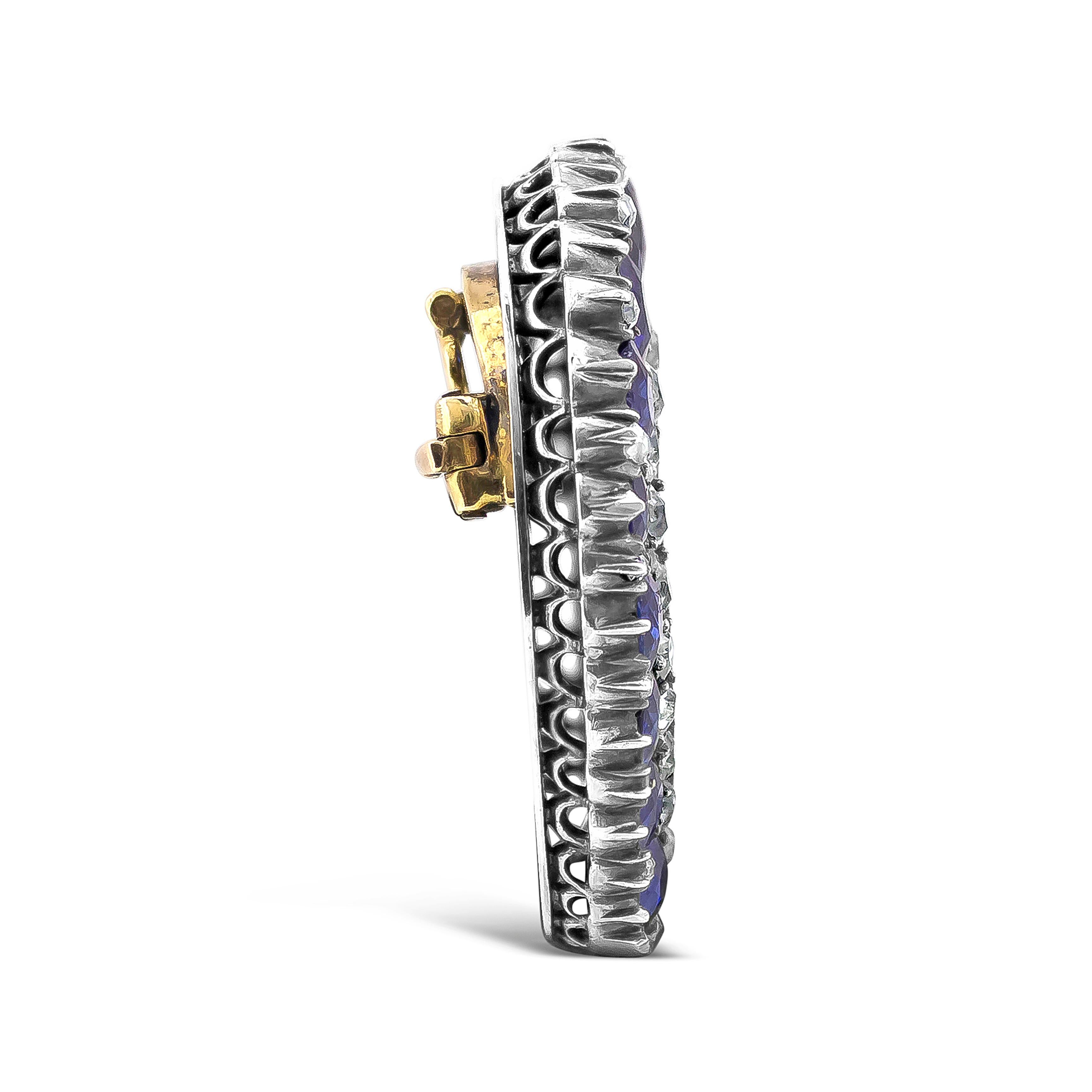 antique sapphire brooch