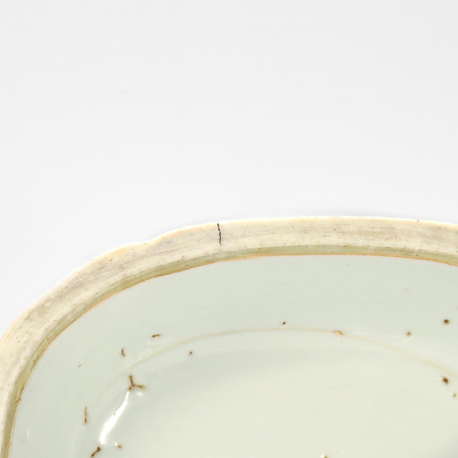 Antica zuppiera per salse in miniatura in porcellana cinese da esportazione di Canton blu e bianco in vendita 4