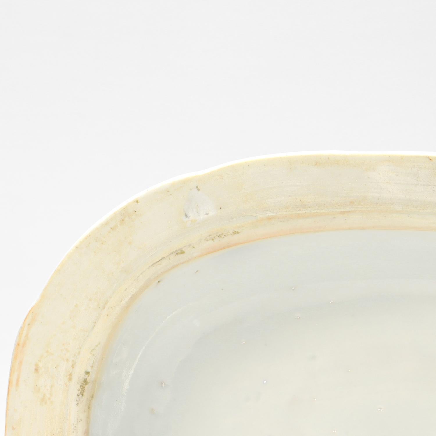 Antica zuppiera per salse in miniatura in porcellana cinese da esportazione di Canton blu e bianco in vendita 5