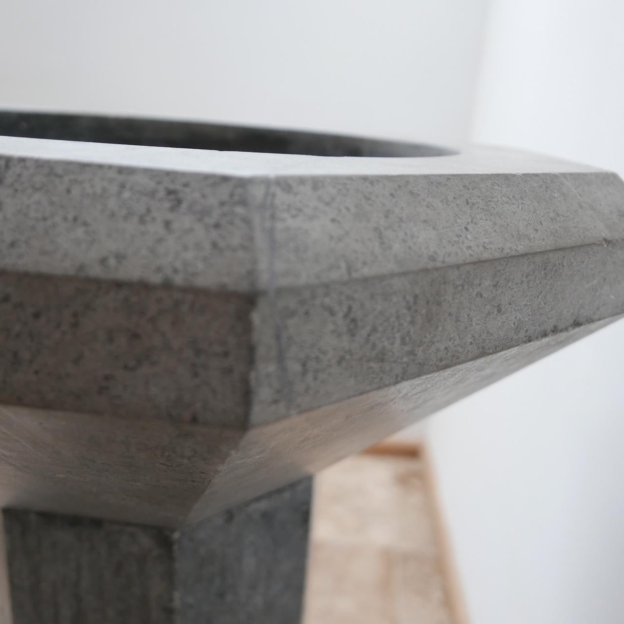 Stone Antique Bluestone Church Dutch Font or Ice Bucket