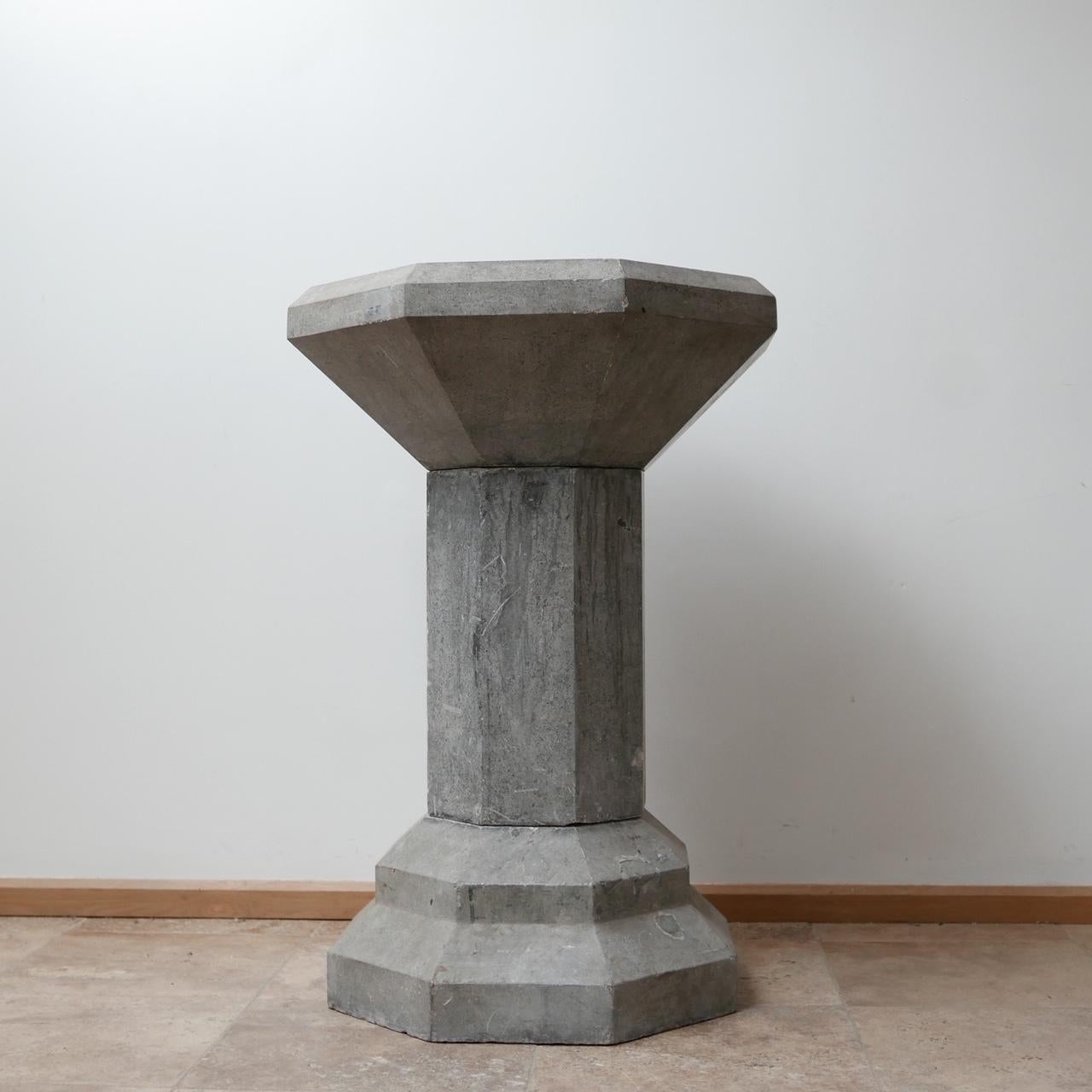 Antique Bluestone Church Dutch Font or Ice Bucket 3