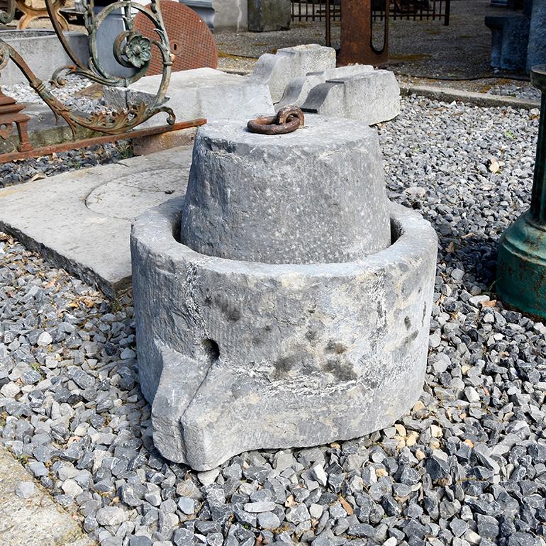 Beautiful antique bluestone press from the 19th century.
Recuperated from a mansion near Brussels, Belgium.
A very unique item!