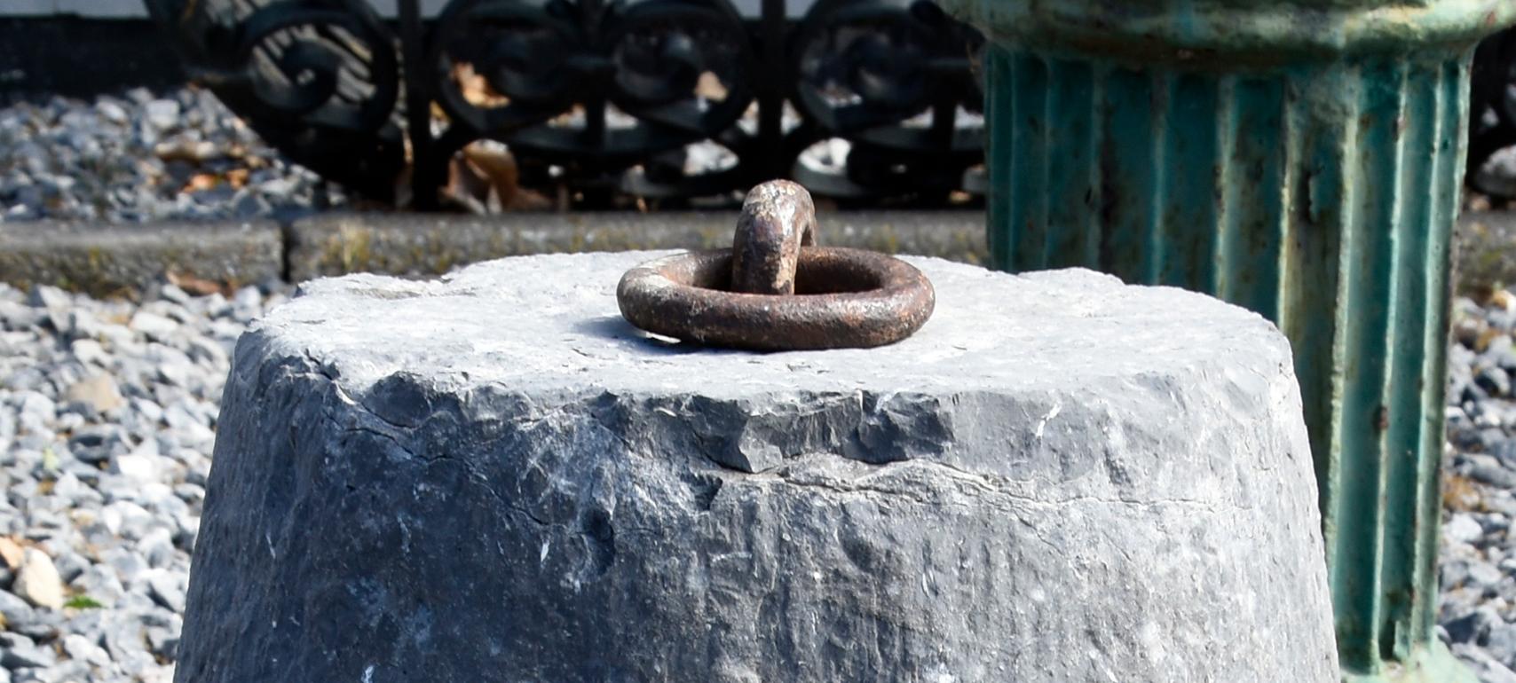 Mid-19th Century Antique Bluestone Press, 19th Century