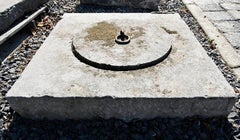 Antique Bluestone Well Cover, 19th Century