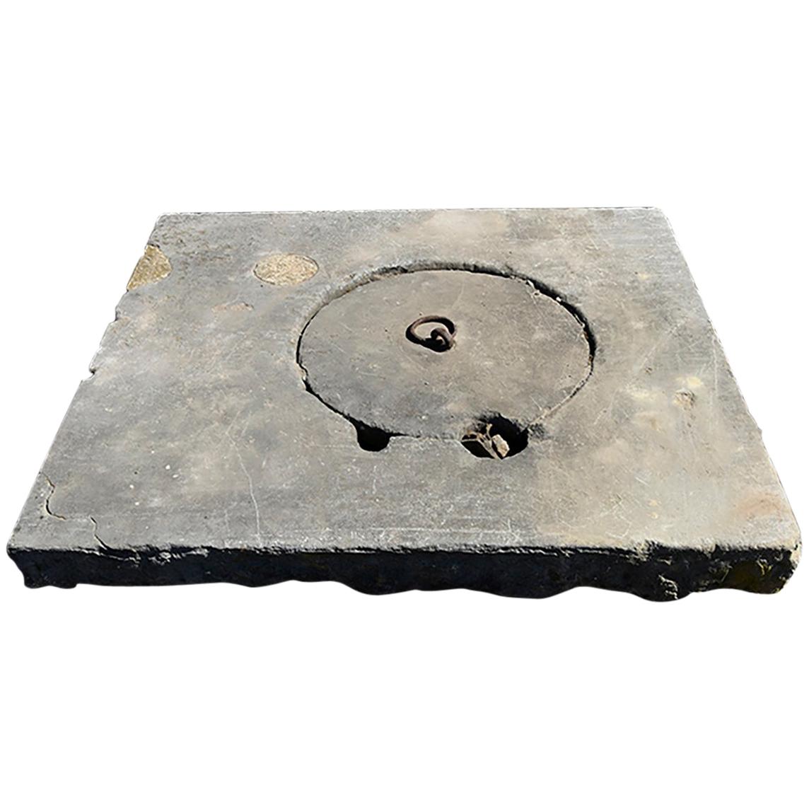 Antique Bluestone Well Cover 19th Century For Sale