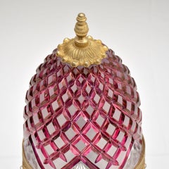 Antique Bohemian Crystal Table Lamp